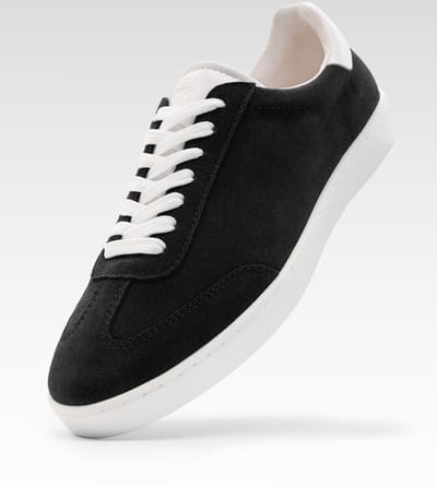 Danssneakers Anna Kern Suny 7415 voor Heren - Perfect voor Latin Dansstijlen, Salsa, Bachata - Volledige zool met draaipunten voor optimale draaibewegingen - Zacht Suede - SUNY - zwart - 45 1/3