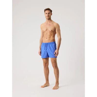 Björn Borg Solid Zwembroek Heren Zwemshort Mannen - Korter Model - 100% Gerecycled Polyester - Amparo Blauw - Maat L