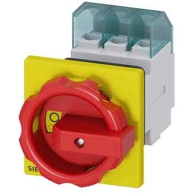 Lastscheidingsschakelaar Rood, Geel 3-polig 16 mm² 32 A 690 V/AC Siemens 3LD22540TK53