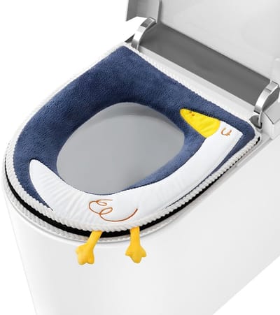 Unyqoos® Universele wasbare wc-bril hoes met ritssluiting en antibacteriële eigenschappen