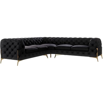4-zitshoekbank Chelsea links velvet | Ropez