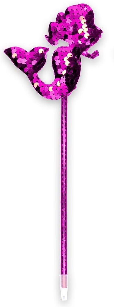 Zeemeermin Balpen | Mermaid | Pailletten Pen Fuchsia Roze