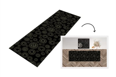 Keukenloper - Loper keuken - Casino - Poker - Chips - Patronen - 150x50 cm - Keukenloper vinyl