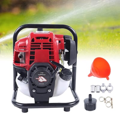 Benzine Waterpomp - Tuinpomp Irrigatiepomp - Gazon Irrigatie - Eenvoudig Starten - 1 Inch - Oranje
