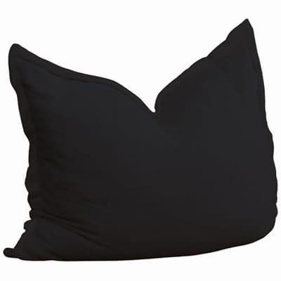 XXL Zitzak - Zitzak met lus Grote zitzak - Ontspannen Zitten - Afneembare hoes - 180 x 140 cm - Zwart
