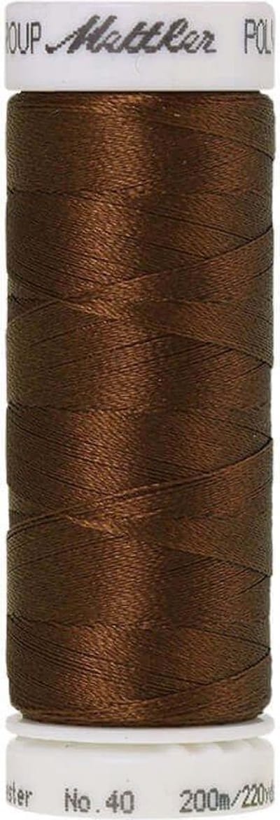 AMANN POLYSHEEN NAAI-BORDUURGAREN, COL-0933 BRUIN, 200M, PER STUK.