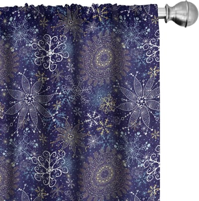 ABAKUHAUS Gordijnen – 2x75x245 cm – Veelkleurig, halfverduisterend
