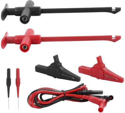 Meetsonde Kabelset - Testkabels Multimeter - Elektronica Testen - Hoge Nauwkeurigheid - 30VAC 60VDC - Rood Zwart