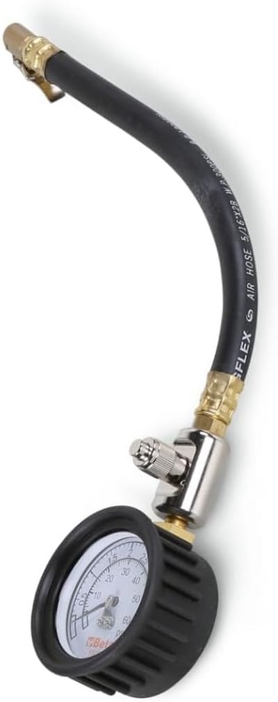 Nauwkeurige Bandenspanningsmeter 0-4 Bar met Schokbestendige Manometer