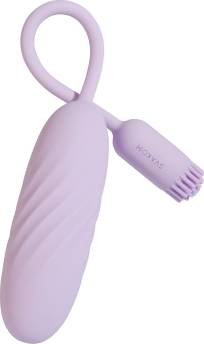 Svakom - Plume - Bullet Vibrator met Flexibel Clitoris Kwastje - Pastel Lilac