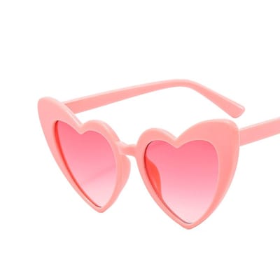 Go Go Gadget - Bril - Festival bril - Geen UV bescherming - Hartvorm - 1 stuk - Roze