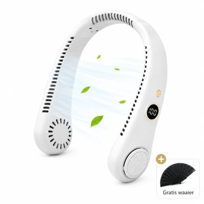 Draagbare Gezichtsventilator Nek Ventilator - Airco Gezichtsventilator & Handventilator - Portable Neck Fan