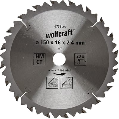 Wolfcraft - Handcirkelzaagblad - HM - serie 6738000