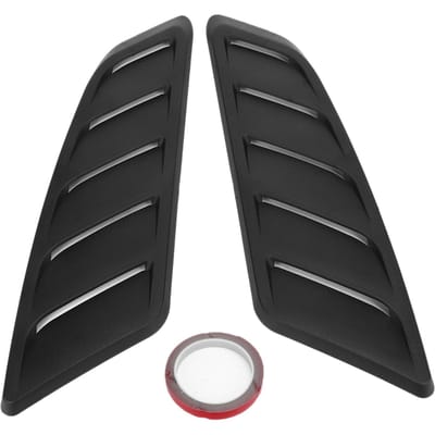 Lot de 2 couvercles de ventilation de capot de voiture pour Ford Mustang 2015-2017 gray
