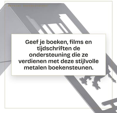 Dailygoods- Boekensteunen Antislip - Boekensteun Metaal - Boekensteun Zwart - Boekenhouder - Boekenstandaard - Schokbestendig