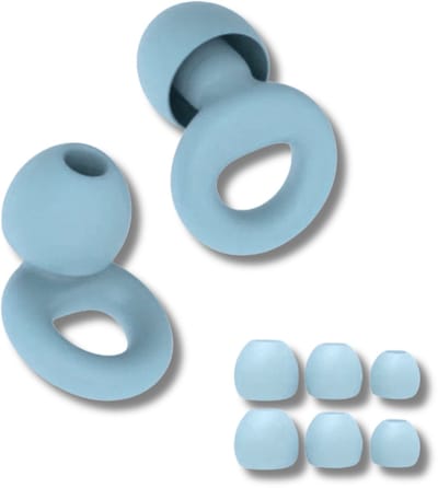Sleep Plugs - Overprikkeling - Zwem Oordopjes - Blauw - SNR 26 dB Demping - Oordopjes voor Geluidsdemping - Herbruikbare Gehoorbescherming - Siliconen voor Slaap en Gevoeligheid - 8 Dop