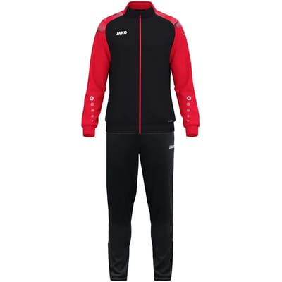 Jako Sonic Polyesterpak Kinderen - Zwart / Rood | Maat: 116