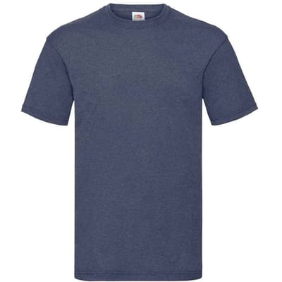 Fruit of the Loom Heren Valueweight T-Shirt (Vintage Heide Navy)