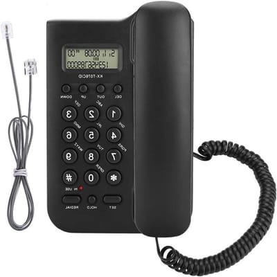 Bedrade Telefoon - Vaste Telefoon - Thuisgebruik - Grote Knoppen - 19.5 cm - Wit