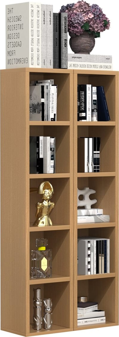 Houten CD DVD Staande Opbergplank Boekenplank Decoratieve Plank Megosa S