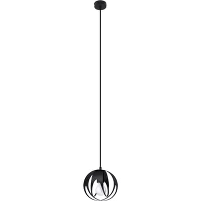 Sollux Lighting Hanglamp Tulos - E27 - zwart - staal - 125x16x16cm