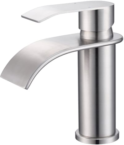 CECIPA max Wastafelkraan Mengkraan - Watervalkraan Badkamerkraan - Waterbesparend - koud en warm water - Geborstelde