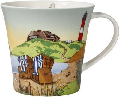 Goebel - Scandic Home | Koffie / Thee Mok Sylt | Beker - porselein - 350ml - 2 stuks