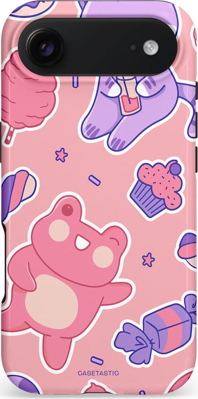Casetastic hoesje geschikt voor Apple iPhone Air - MagSafe - Dubbellaagse bescherming - Snoepvriendjes - Fashion Case - Lichtroze Lavendel Koraal