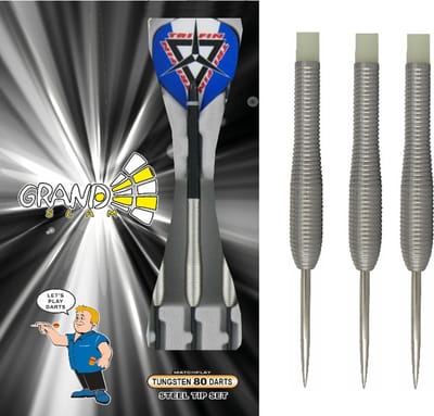 Dartspijlenset Laservision steeltip, 25g