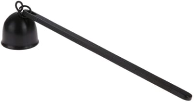 1 stuk - Kaarsendover - Roestvrij staal - Dooft kaarsen veilig - Ontwerp met lange steel - Ideaal voor kaarsenliefhebbers - Elegant cadeau - Klokvormig ontwerp - Zwart