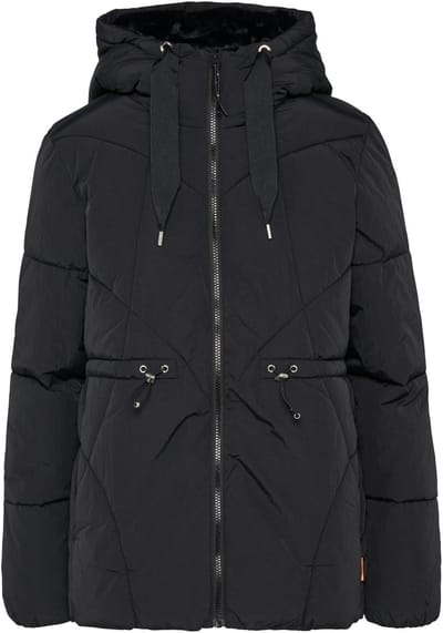 Donsjas met capuchon en elastische taille dames QS