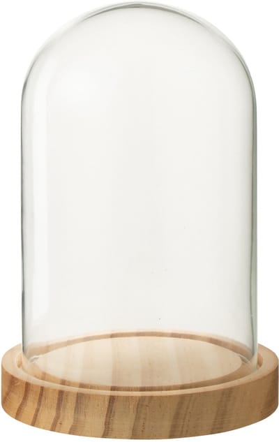 J-Line Decoratieve stolp - glas - naturel - small