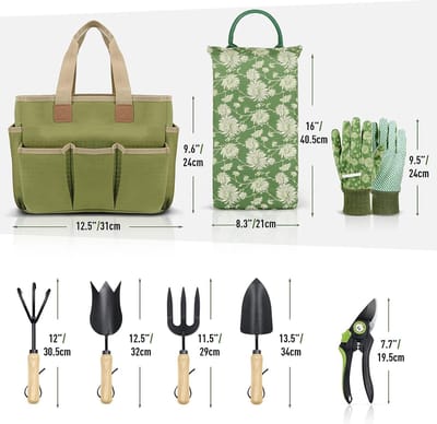Tuingereedschapsset - 8-delig zwaar tuingereedschap - tuincadeaus voor dames