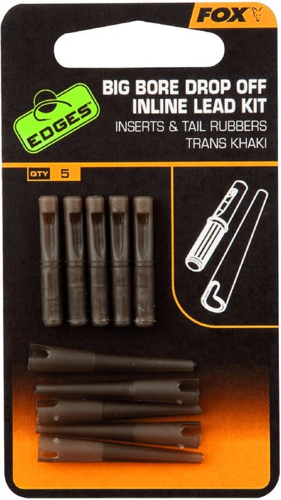 Fox Carp Edges Big Bore Drop Off Inline Lead Kit