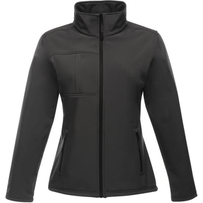 Regatta Dames/Dames Octagon II Zachte Shell Jas (Afdichting Grijs/Zwart)