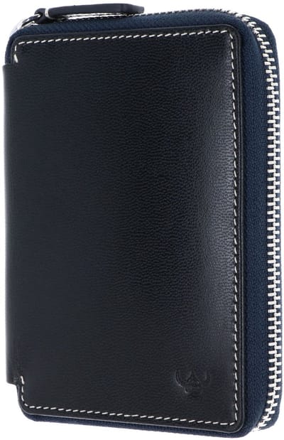 Golden Head Leren portemonnee Bari RFID Protect RV-Börse 3315 Marineblau donkerblauw