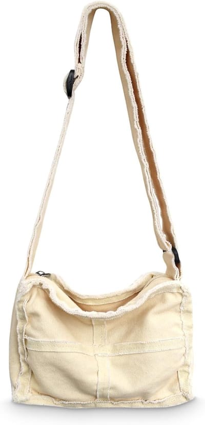Vintage Schoudertas voor Dames en Heren - Stijlvolle Canvas Crossbody Tas voor Dagelijks Gebruik en Reizen