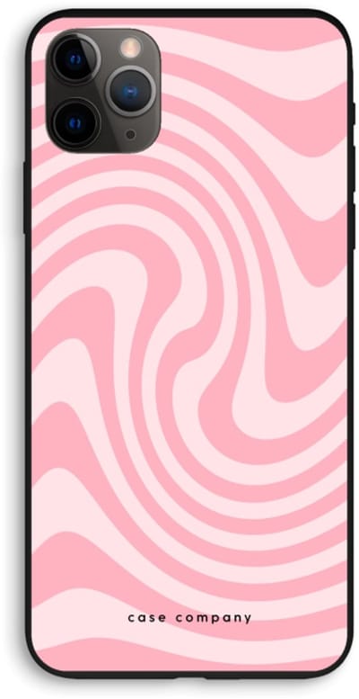 Case Company® - Hoesje geschikt voor iPhone 11 Pro Max hoesje - Swirl Roos - Biologisch Afbreekbaar Telefoonhoesje - Bescherming alle Kanten en Schermrand