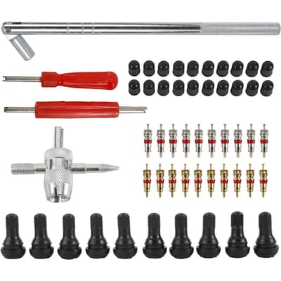 54 stuks Bandenventielsteel Installatie Verwijderaar Reparatie Gereedschap Kit Auto Ventiel Kerntrekker 54Pcs gray