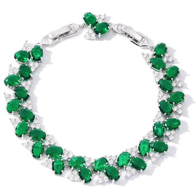 Nieuwe Exquise Luxe Armbanden met Gekleurde Edelstenen Uit Europa en Amerika Dopamine Snoep Licht Ingezette Zirkonia Luxe Armbanden Zirkonia white