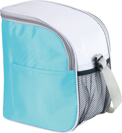 Kleine koeltas Glaciaal - 23x16x26 cm - 1 vaks - ijsblauw/grijs - 9 liter - lunch tas