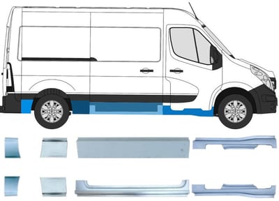 Reparatiepaneel set voor Opel Movano 2010-2021 / Links + Rechts
