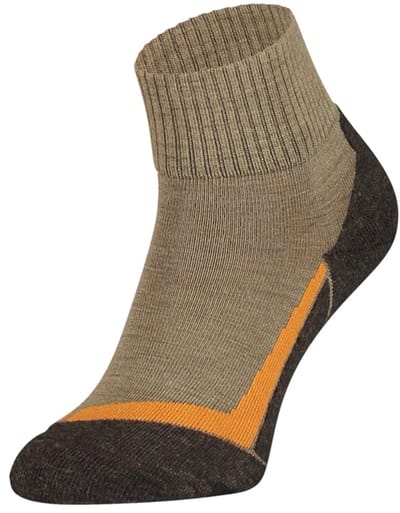 S18 Merino wollen enkel wandelsokken – Beige – 35-38
