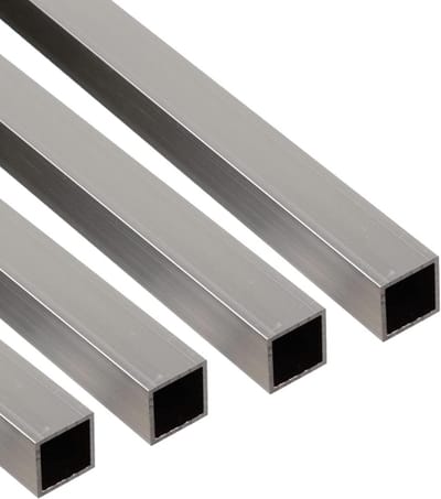 Vierkante buis - Aluminium profiel - Bouwprojecten - Roestvrij - 1000 mm x 20 mm - Naturel