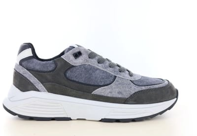 Heren Veterschoenen Xsensible Manhattan Darkgrey Combi H Antraciet - Maat 43