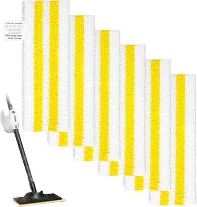 Set van 6 microvezeldoeken voor stoomreinigers, geschikt voor EasyFix modellen SC1, SC2, SC3, SC4 en SC5, eenvoudig te bevestigen en effectief in gebruik