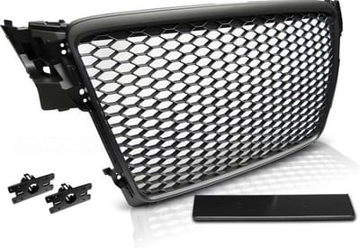 Grill geschikt voor AUDI A4 B8 08-11 ZWART RS-STIJL