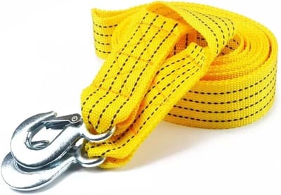 Auto Sleepkabel - Wegsleep Touw - Voertuig Herstel - Fluorescerende Kleur - 4 Meter 5 Ton - Geel