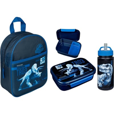 Jurassic World schoolset; rugzak en lunchset
