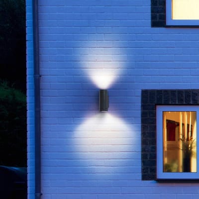LEDVANCE ENDURA CLASSIC ITYS W buitenlantaarn, wandlamp, GU10, donkergrijs, aluminium, eenvoudige installatie, diffusor van glas of PMMA, beschermingsklasse IP65, indirecte verlichting